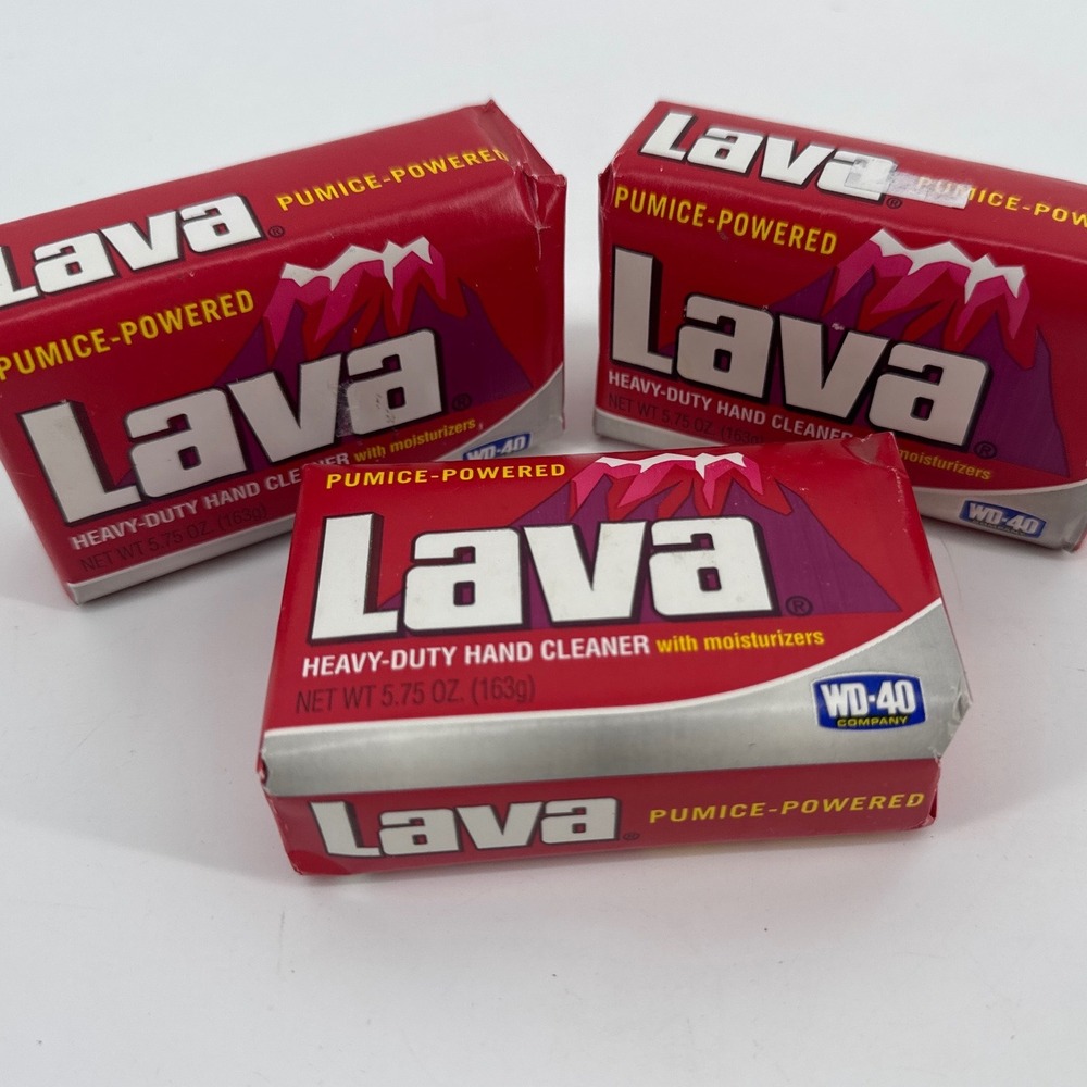 Lava Heavy-Duty Pumice Hand Cleaner 3-Pack 5.75oz Red Bar Soap WD-40 Company